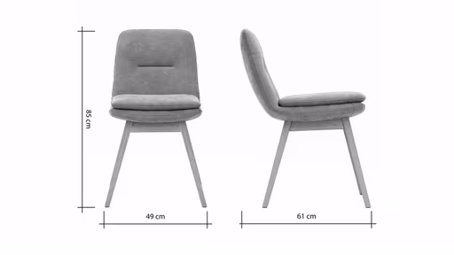 Polsterstuhl Macano - Stoff, Olive