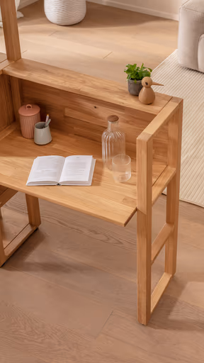 Wohnwand Elara - Eiche massiv, legno geölt