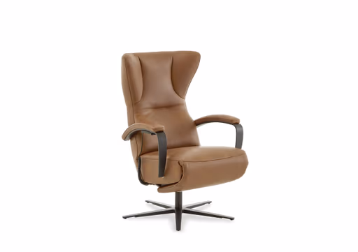 Sessel - GR.L, Relaxfunktion motorisch, Leder, Cognac