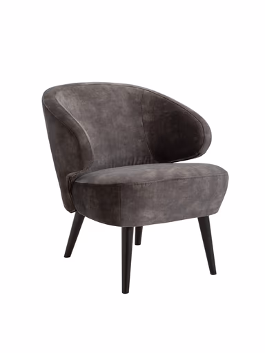 Loungesessel Fargo - Stoff, Dunkelgrau