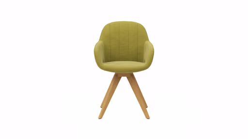 Polsterstuhl Dinner - Stoff, Lichtgrasgrün