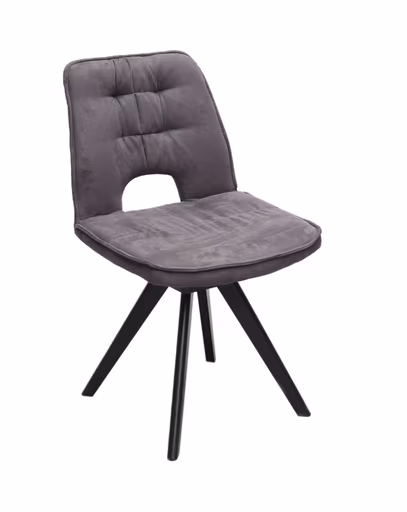 Stuhl - drehbar, Stoff, Dunkelgrau