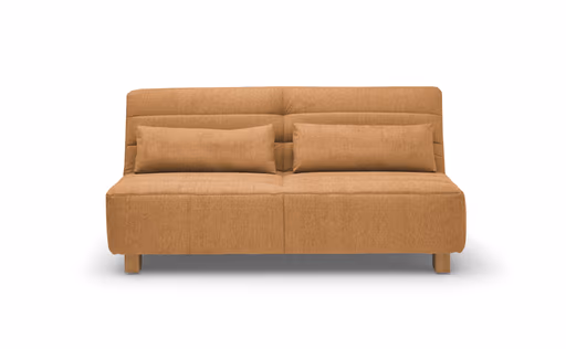 Funktionssofa EASY Optik D - 2-Sitzer, 180 cm inkl. Schlaffunktion, Stoff, Gelb
