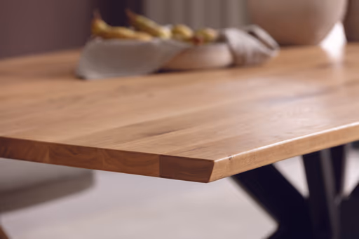 Esstisch Nayara - LB ca. 220x100 cm, Münsterland-Eiche massiv, geölt