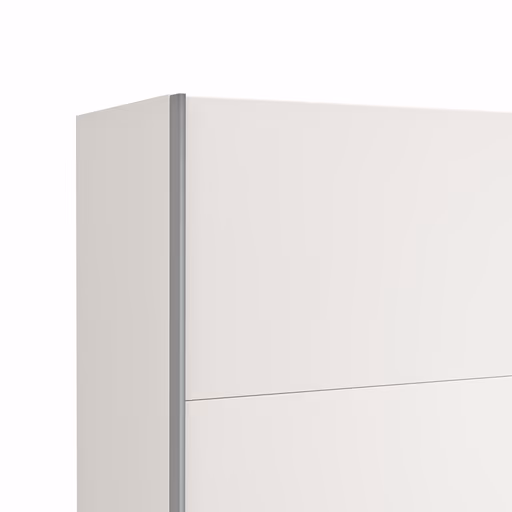 Schwebetürenschrank Viana - B ca. 212 cm, Lack, Weiß