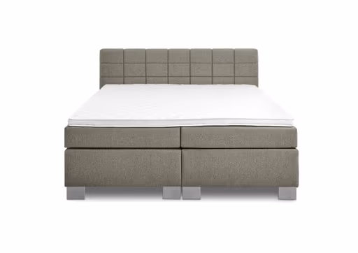 Boxspringbett HAIKOS- Liegefläche ca. 180x200 cm, Stoff, Hellbraun, TFK H2/TFK H2