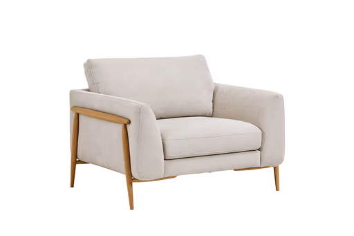 Sessel Sutton - Stoff, Beige