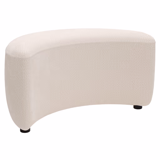 Anstellhocker Karasu - Stoff, Creme