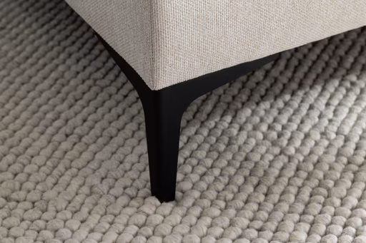 Ecksofa - 2,5-Sitzer mit Ecke rechts, Stoff, Natur