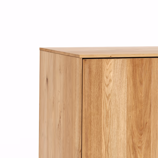 Mediaboard Saratoga - Wildeiche massiv, natur geölt