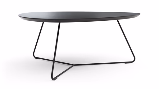 Couchtisch Fano - LBH ca. 87x78x33 cm, Fenix, Schwarz