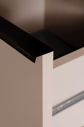 Sideboard - B ca. 175 cm, Sand, Schwarz