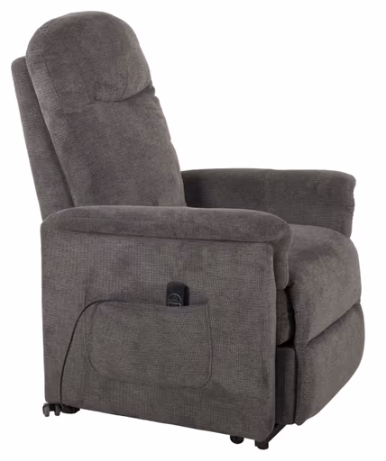 TV-Sessel - Aufstehhilfe, Relaxfunktion, Webstoff, Kieselgrau