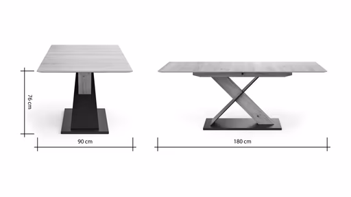 Esstisch Dinner - verlängerbar, LB ca. 180x90cm, Eiche furnier