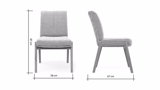 Stuhl Flore 2 - Stoff, Beige