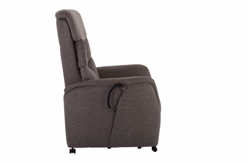 TV-Sessel MARLO - Aufstehhilfe, Relaxfunktion, Kopfteilverstellung, Stoff, Braunbeige