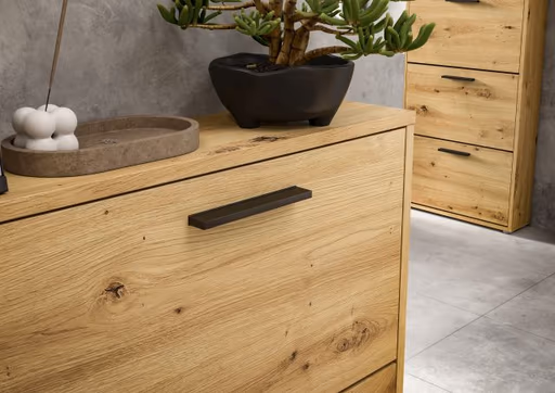 Schuhkipper - B ca. 59 cm, Artisan Eiche Nachbildung