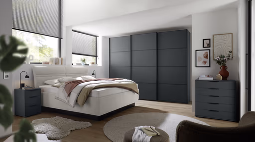 Polsterbett EM Select - mit Lattenrost, ohne Matratzen , Liegefläche ca. 180x200 cm, Stoff, beige