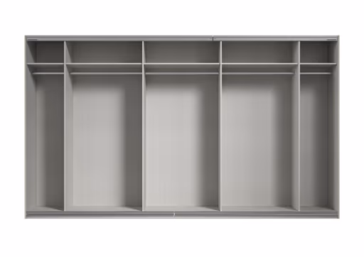 Schwebetürenschrank RIVASA- B ca. 361 cm, Champagner, Spiegel