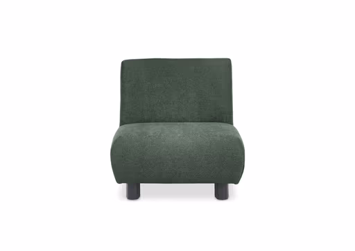  Faltsessel EBBY - ohne Armlehne inkl. Schlaffunktion, Stoff, Dunkelgrün