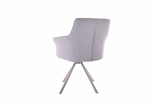 Armlehnstuhl MIREIA - drehbar, Stoff, Hellgrau