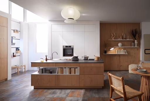 Inselküche 57.150 CO 5 522, Asteiche bianco hell gebürstet