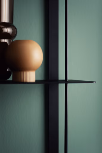 Wandregal Dagny - BHT ca. 60x146x18 cm, Metall, Camparirot