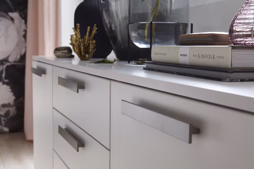 Kommode Viana - Holzwerkstoff, Weiß