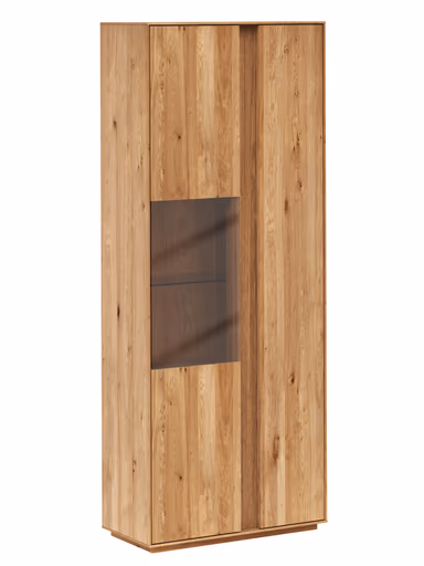 Vitrine Saratoga - Wildeiche massiv, natur geölt