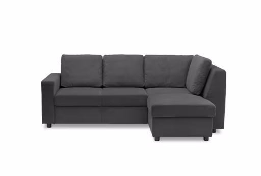 Ecksofa PRO FLEXX - 2-Sitzer, Ecke rechts, Stoff, Anthrazit