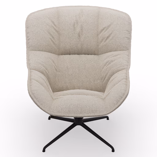 Sessel Unn - Stoff, Beige