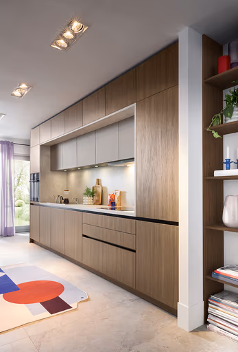 Küchenzeile 51.230 11 525, Eiche dunkel Nachbildung 