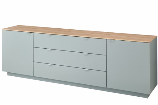TV-Sideboard - Schilf, Eiche Dekor