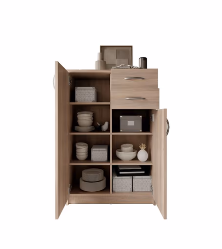 Kommode - B ca. 74 cm, Sonoma Eiche Nachbildung