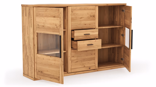 Highboard Faro 6.0 - Wildeiche massiv, natur, geölt