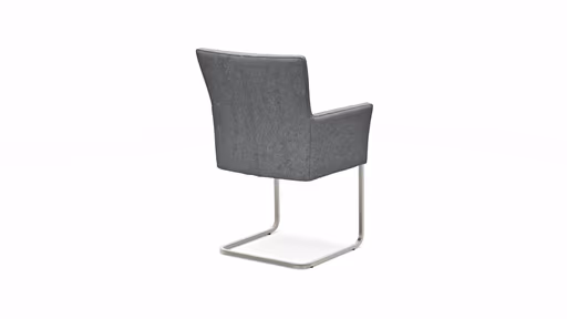 Armlehnstuhl 4110 - Wolle, Hellgrau