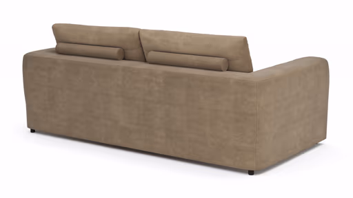 Sofa Stormy - 3-Sitzer, Stoff, Rauchbraun