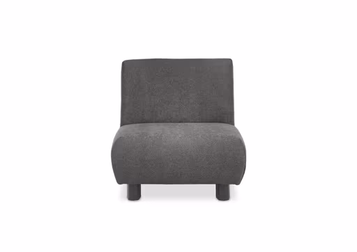  Faltsessel EBBY - ohne Armlehne inkl. Schlaffunktion, Stoff, Dunkelgrau