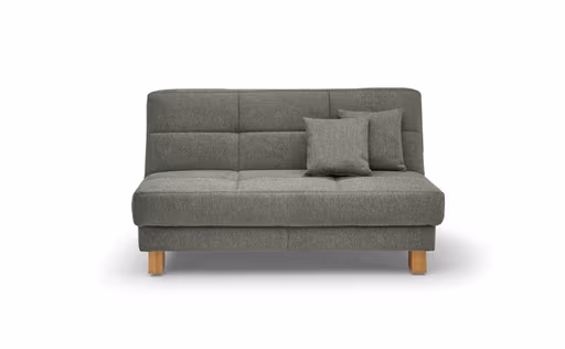 Funktionssofa EASY Optik B - 2-Sitzer, 155 cm inkl. Schlaffunktion, Stoff, Grau