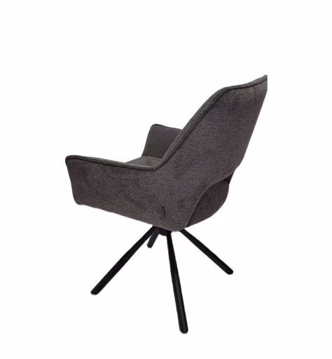 Armlehnstuhl MARESA - drehbar, Stoff, Anthrazit