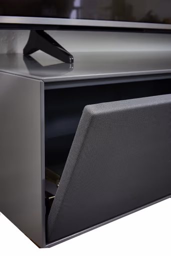 Wohnwand Edge - B ca. 180 cm, Lack, Graphit