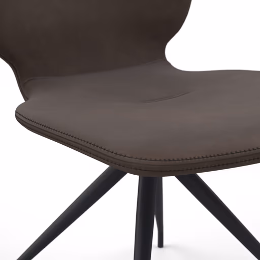 Stuhl Saltino - Stoff, Dunkelbraun