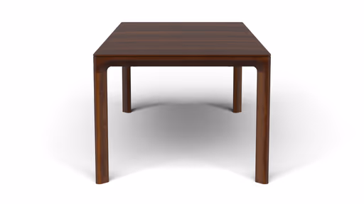 Esstisch 3400 - ausziehbar, LB ca. 220x100 cm, Astiger Nussbaum massiv