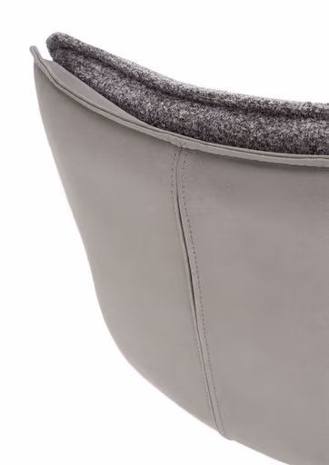 Barhocker MANDY - höhenverstellbar, Stoff, Graubeige