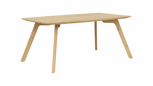 Esstisch Phoenix - LB ca. 180x100 cm, Eiche massiv, Bianco geölt