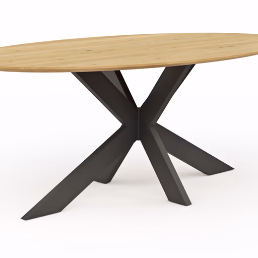 Esstisch Phoenix - LB ca. 200x110 cm, Eiche massiv, oval