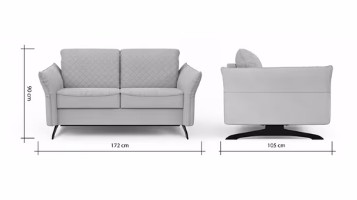 Sofa Melida - 2-Sitzer inkl. Schlaffunktion, Stoff, Smaragd