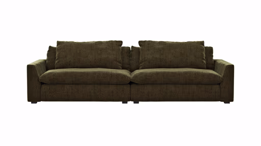 Sofa Ulf - 3,5-Sitzer, Cord, Moos