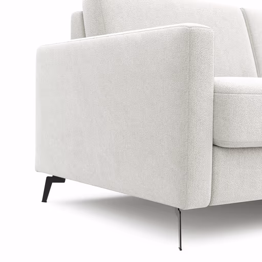 Schlafsofa Laredo - 2,5-Sitzer inkl. Schlaffunktion, Stoff, Offwhite