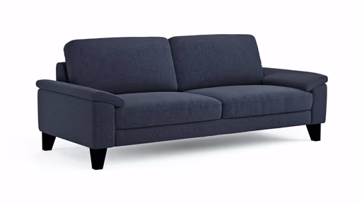 Sofa Oviedo - 3-Sitzer, Stoff, Dunkelblau